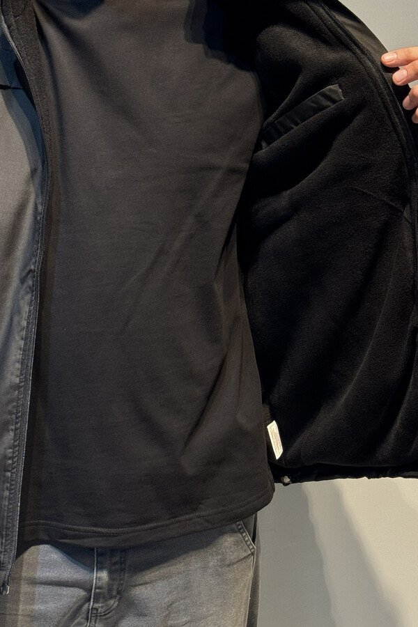 Men's Hooded Winter Parka with Pocket Details - Thumbnail