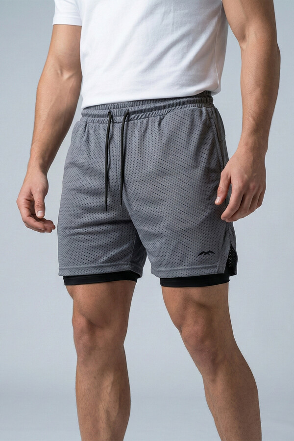 Men's Inner Tights Sport Shorts 2062 in Anthracite - Thumbnail