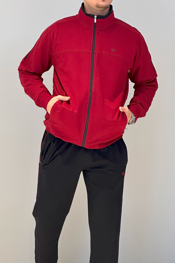Red nike tracksuit best sale set