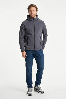 Remsa - Men's Marbled Inner Hooded Zip-Up Jacket 7097 Fume (1)