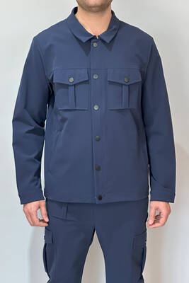 Remsa - Men's Modern Zippered Jacket 24720 Navy