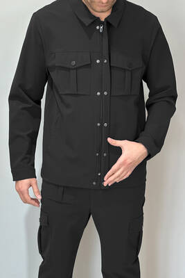 Remsa - Men's Modern Zippered Top Black (1)