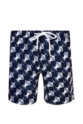 Lapieno - Men's Ocean Pool Shorts Patterned Ace S243 Dark Navy Lapieno - Men's Ocean Pool Shorts Patterned Ace S243 Dark Navy