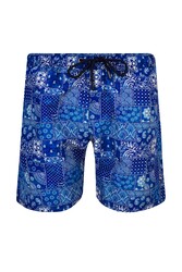 Lapieno - Men's Ocean Pool Shorts Patterned Ajax S258 Dark Navy