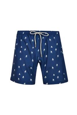 Lapieno - Men's Ocean Pool Shorts Patterned Britty S269 Dark Navy Lapieno - Men's Ocean Pool Shorts Patterned Britty S269 Dark Navy