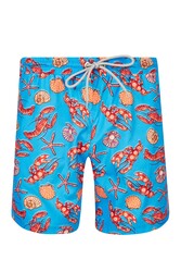 Lapieno - Men's Ocean Pool Shorts Patterned Even S273 Sky Blue