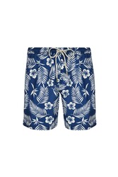 Lapieno - Men's Ocean Pool Shorts Patterned Lang S245 Dark Navy