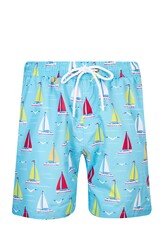 Lapieno - Men's Ocean Pool Shorts Patterned Lupin S255 Turquoise