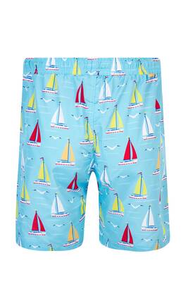 Lapieno - Men's Ocean Pool Shorts Patterned Lupin S255 Turquoise (1) Lapieno - Men's Ocean Pool Shorts Patterned Lupin S255 Turquoise (1)
