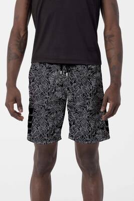 Remsa - Men's Pool Swim Shorts Patterned 243 Black Remsa - Men's Pool Swim Shorts Patterned 243 Black