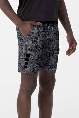 Remsa - Men's Pool Swim Shorts Patterned 243 Black (1) Remsa - Men's Pool Swim Shorts Patterned 243 Black (1)