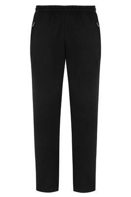 Remsa - Men's Premium Fabric Three-Layer Brushed 3-Pocket Sweatpants REA-02 Black