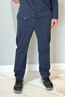 Remsa - Men's Snap-Button Pants 24720 Navy