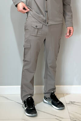 Remsa - Men's Snap-Button Pants 24720 Taupe