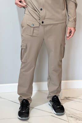Remsa - Men's Snap Button Pants 24720 Beige