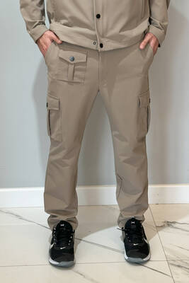Remsa - Men's Snap Button Pants 24720 Beige (1)