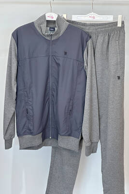 Remsa - Men's Stretch Cotton Tracksuit Set 3712 Grey (1)