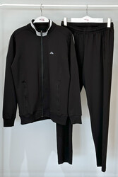 Remsa - Men's Stretch Cotton Tracksuit Set 3715 Black
