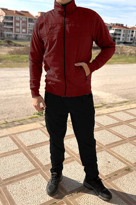 Remsa - Men's Stretch Jersey Tracksuit 2711 Burgundy (1) Remsa - Men's Stretch Jersey Tracksuit 2711 Burgundy (1)