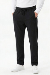Remsa - Men's Tapered Straight Leg Sweatpants with Elastic Waistband 25708 Black