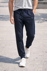 Remsa - Men's Trouser with Elastic Waist Sweatpants 25707 Navy