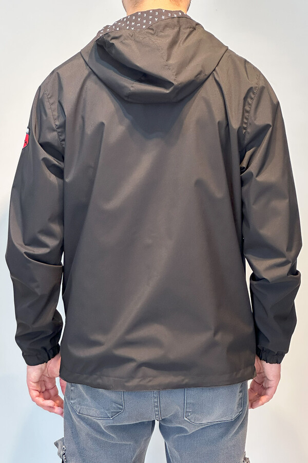 Men's Two-Sided Seasonal Jacket Top REU-24726 Black - Thumbnail