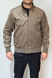 Remsa - Men's Zippered Mid-Season Jacket REU-9114 Camel