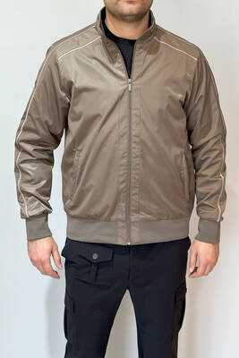 Remsa - Men's Zippered Mid-Season Jacket REU-9114 Camel (1) Remsa - Men's Zippered Mid-Season Jacket REU-9114 Camel (1)