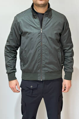 Remsa - Men's Zippered Mid-Season Jacket REU-9114 Khaki Remsa - Men's Zippered Mid-Season Jacket REU-9114 Khaki