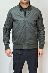 Remsa - Men's Zippered Mid-Season Jacket REU-9114 Khaki