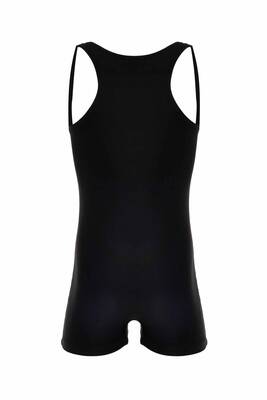Neopy - Milana 5627 Black Girls' Swimsuit with Straps and Shorts (1) Neopy - Milana 5627 Black Girls' Swimsuit with Straps and Shorts (1)
