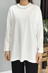 Missemramiss - Missemramiss Basic Sweatshirt 4737 Ekru