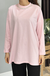 Missemramiss - Missemramiss Basic Sweatshirt 4737 Pembe