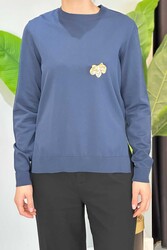 Missemramiss - Missemramiss Elegante Knit Blouse 4711 Navy