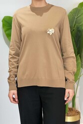 Missemramiss - Missemramiss Elegante Triko Bluz 4711 Camel