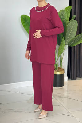 Missemramiss - Missemramiss Roccıoso Cotton Takım 4735 Mürdüm (1)