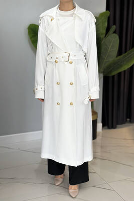 Missemramiss - Missemramiss Rose Trençkot 4721 Ekru