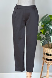 Missemramiss - Missemramiss Satin Pile Pants 4433 Black