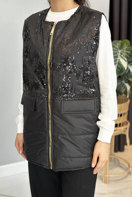 Missemramiss - Missemramiss Shiny Vest 4790 Black