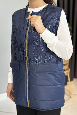 Missemramiss - Missemramiss Shiny Yelek 4790 Lacivert (1)