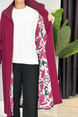 Missemramiss - Missemramiss Special Trench Coat 4722 Bordeaux (1)