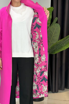 Missemramiss - Missemramiss Special Trençkot 4722 Fuşya (1)