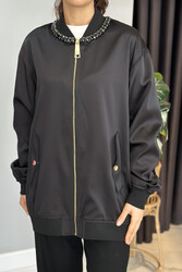 Missemramiss - Missemramiss Stone Design Jacket 4720 Black