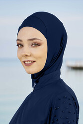 Remsa Mayo - Remsa Swim Scarf RBE-01 Navy Blue 01