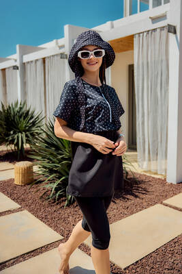 Remsa - Monogram Print Modest Swimwear Set (1)