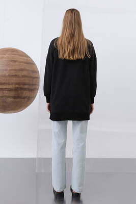 Remsa - Motor Embroidered Sweat Tunic 10636 Black (1)