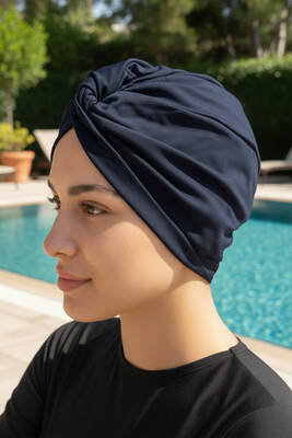 Remsa - Navy Blue Flat Texture Swimwear Accessory R-988 (1)