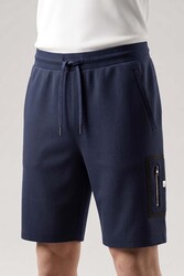 Remsa - Navy Knit Casual Shorts