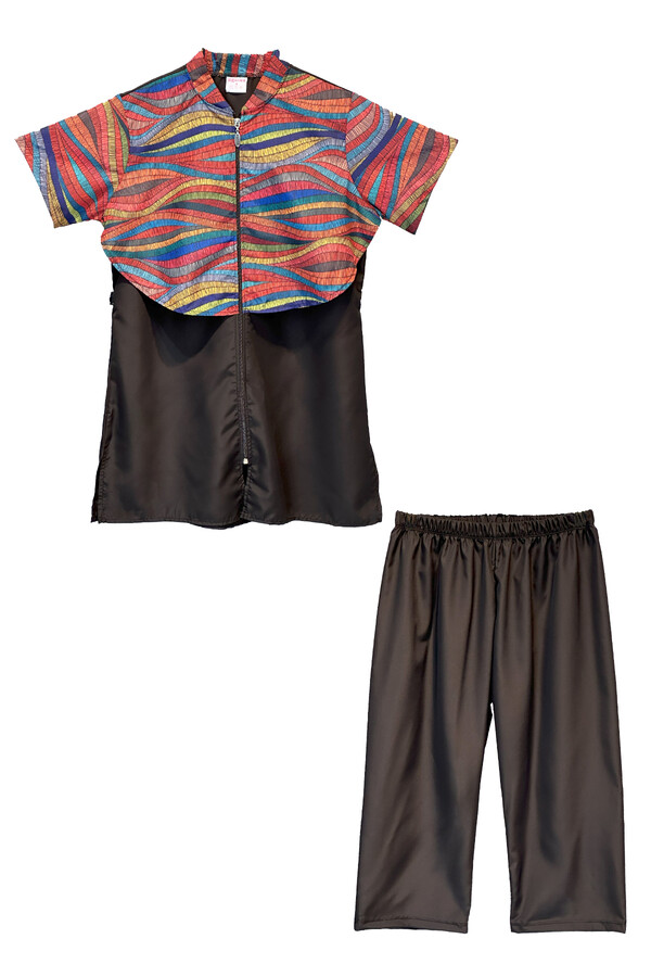 Nurel Four-Piece Modest Swimwear Set - Thumbnail