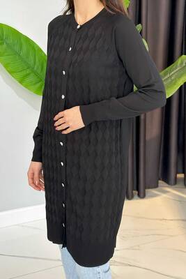 Nuss - Nuss Hırka 305 Siyah (1)